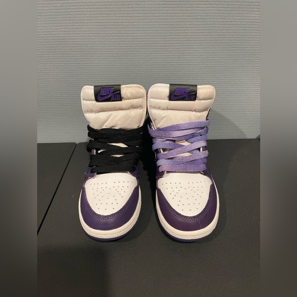 Air Jordan 1 Retro High Court Purple White (GS) - Picture 5 of 12